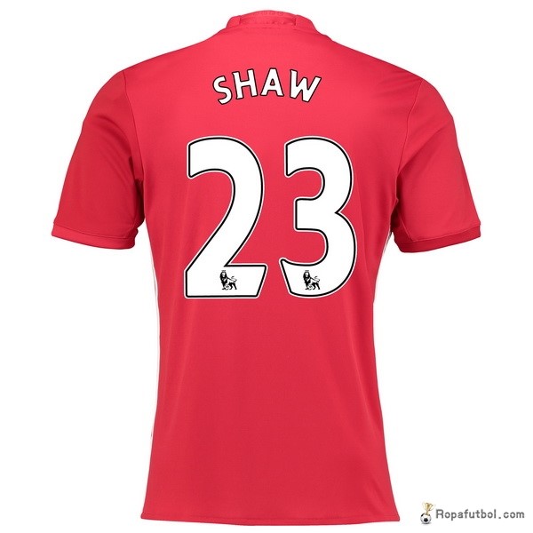 Camiseta Manchester United Replica Primera Ropa Shaw 2016/17 Rojo